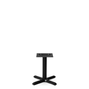 Cruciform Base Restaurant Table | Bistro Dining Table | 500mm Height | Orlando Black Small