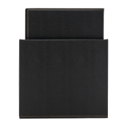 Menu Covers | A4 Restaurant Menu Holder | Contemporary Black Design with Storage Box | Securit U266