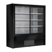 Commercial Multideck Display | Sliding Door Chiller | 1200mm Black | Zoin Cervinho UA054-120