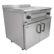 Commercial Gas Oven Range | Solid Top Cooker | 6 Burner Hob | Parry USHO