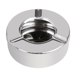 Stainless Steel Windproof Ashtray | Outdoor Smoking Ashtray | 90mm | Olympia CM368