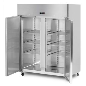 Commercial Double Door Upright Gastronorm Fridge | Professional Catering Refrigerator | 1200 Litre Capacity | King KP1200