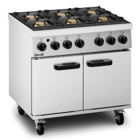 Commercial Gas Range Cooker | 6 Burner Gas Oven | Phoenix Professional | Lincat PHGR01