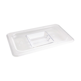 Polycarbonate Gastronorm Lid | 1/4 GN Container Cover | Clear Kitchen Storage | Vogue U247
