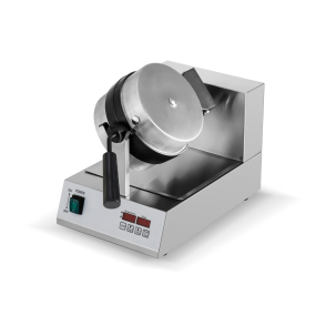 Commercial Waffle Maker | Round Rotating Waffle Iron | Single Plate Design | Modena WF1D