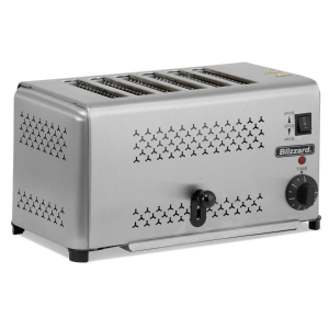 Commercial 6 Slot Toaster | Stainless Steel Toaster | 2500W | Blizzard B6ST