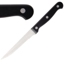 Olympia Serrated Steak Knives Black Handle C134