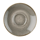 Churchill Stonecast Round Cappuccino Saucers Peppercorn Grey 158mm DK567