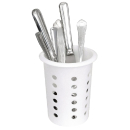 Plastic Cutlery Basket | Round Utensil Holder | Dishwasher Safe | Olympia P176