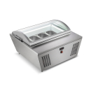 Countertop Ice Cream Display Freezer | Commercial Gelato Display | 4 Pan Capacity | Easy DW-87