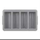 Stackable Plastic Cutlery Tray | Large Kitchen Organizer | Dishwasher Safe | Kristallon J850