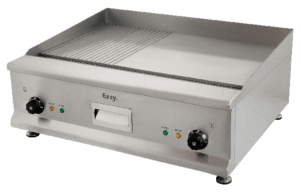 Easy EGS7R 750mm x 600mm Half Ribbed Electric Griddle - Dual Zone