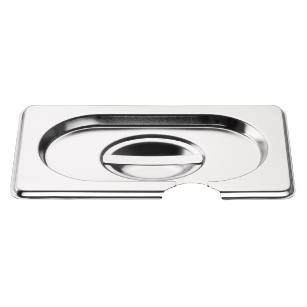 Vogue Stainless Steel 1/9 Gastronorm Notched Lid CB176