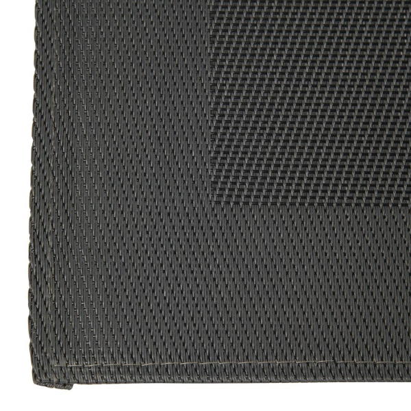 APS PVC Placemat Fine Band Frame Black GL610