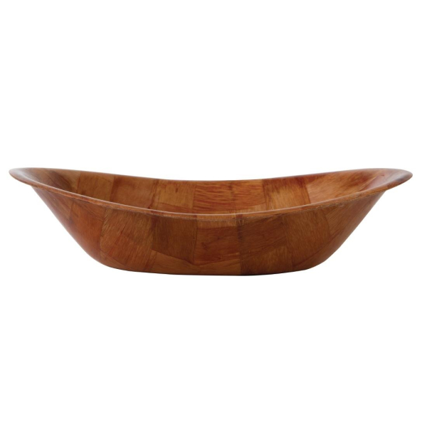 L093 Oval Wooden Bowl