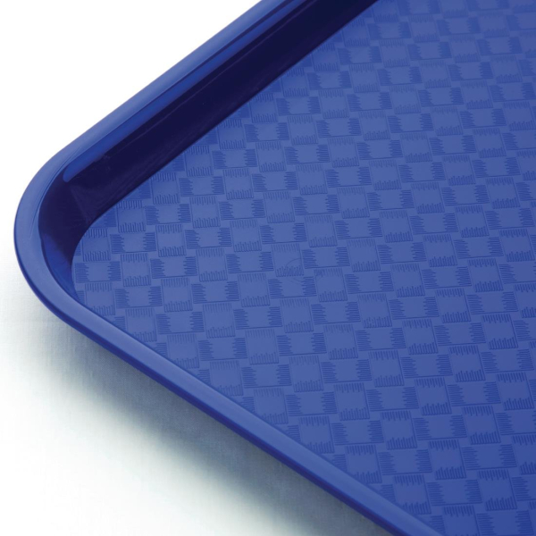 Kristallon Medium Polypropylene Fast Food Tray Blue 415mm P506