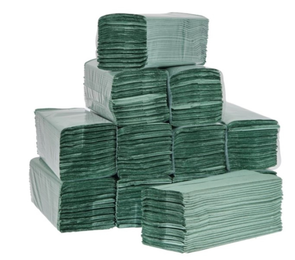 Jantex Z Fold Green Hand Towels 1Ply DL923