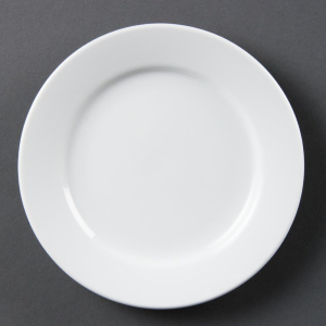 Olympia Whiteware Wide Rimmed Plates 165mm CB478