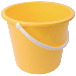 Jantex Round Plastic Bucket Yellow 10 Litre CD805