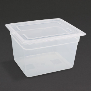 Vogue Polypropylene 1/2 Gastronorm Container with Lid 200mm GJ517