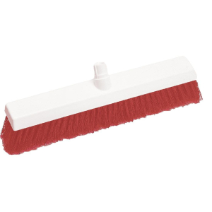 SYR Hygiene Broom Head Soft Bristle Red L868