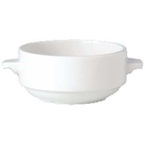 Steelite Simplicity White Lugged Stacking Soup Cups 285ml V0015