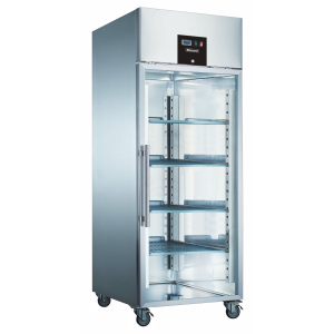 Blizzard Single Glass Door Ventilated Gastronorm Refrigerator 650L BR1SSCR