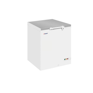 Elcold EL22SS Solid Lid Chest Freezer White SS Lid 720mm wide
