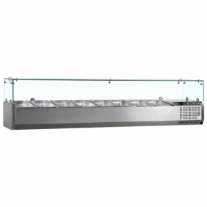 G-Line GVC33-120 Gastronorm Topping Shelf SS - 5 Pan 1200mm wide