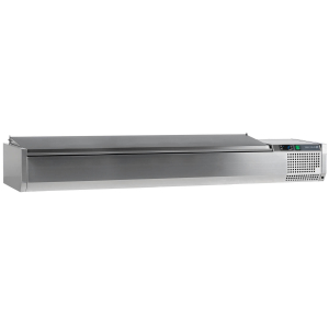 G-Line GVC33-200 SS Gastronorm Topping Shelf  With Lid SS - 10 Pan 2000mm wide