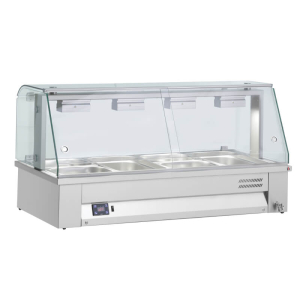 Inomak Counter Top Bain Marie 4 x Gastronorm1/1 MBV614
