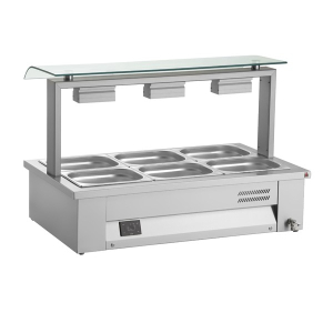 Inomak Counter Top Bain Marie 4x Gastronorm1/1 MEV614