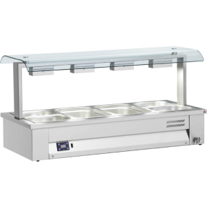 Inomak Counter Top Bain Marie 4x Gastronorm1/1 MSV614
