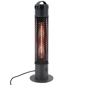 Outsunny Table Top Patio Heater 1.2kW Infrared Outdoor Electric Heater with IP54 Rated Weather Resistance Tip Over Safety Switch 20x65 cm