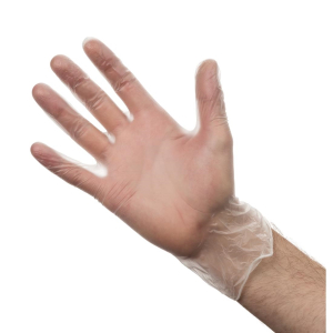 Vogue Powder-Free Vinyl Gloves Clear Extra Large (Pack of 100) Y247-XL