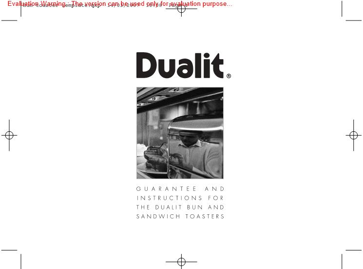 Dualit CD367 Manual