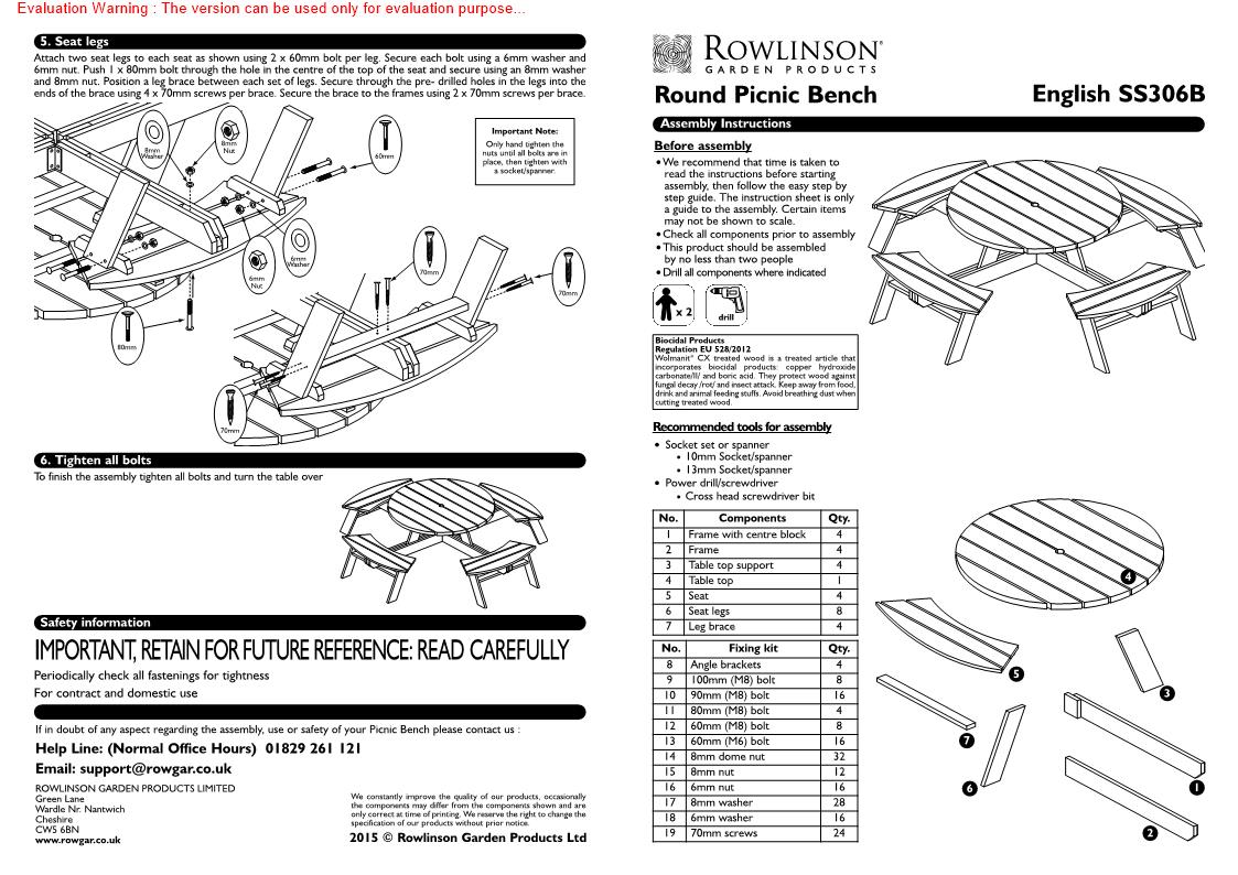 Rowlinson CG097 Manual