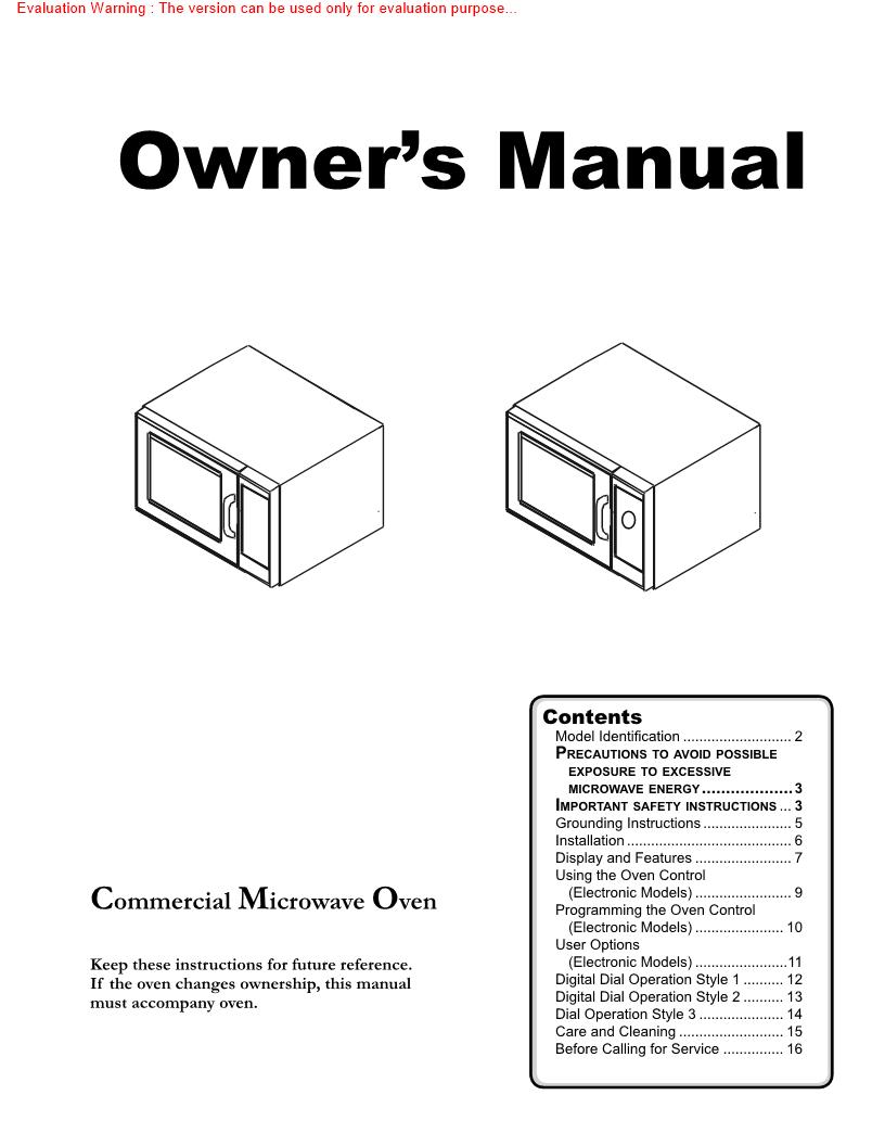 Menumaster CM745 Manual