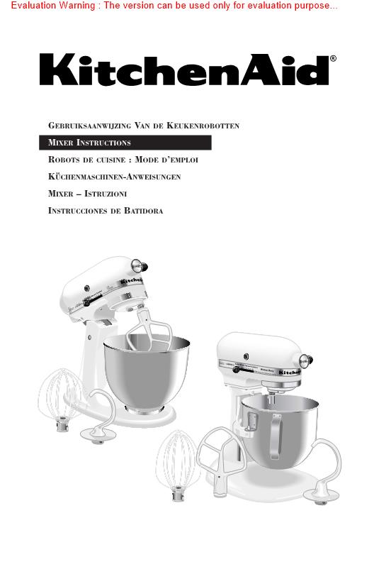 Kitchenaid J400 Manual